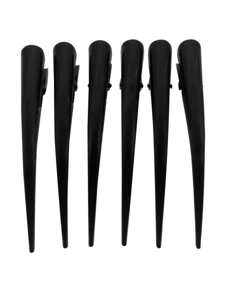 6 Clips de Cabello Alligator Plateados CONOFA para Mujeres 6 Clips de Cabello Alligator Plateados CONOFA para Mujeres