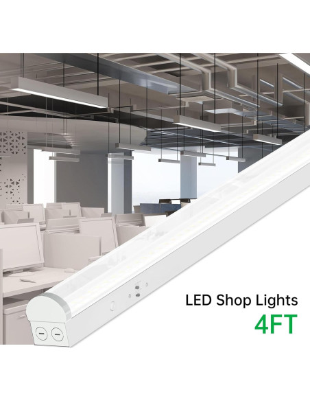 Luz de Tira LED 4 Pies Galekoon 40W/32W/24W Seleccionable Luz de Tira LED 4 Pies Galekoon 40W/32W/24W Seleccionable