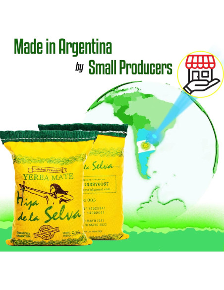 Yerba Mate Orgánica Hija de la Selva 500g Tradicional Yerba Mate Orgánica Hija de la Selva 500g Tradicional