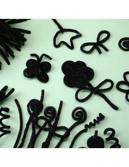 Limpiapipas Yunsailing 1800 Pcs 6 mm x 30 cm Negro Manualidades Limpiapipas Yunsailing 1800 Pcs 6 mm x 30 cm Negro Manualidades