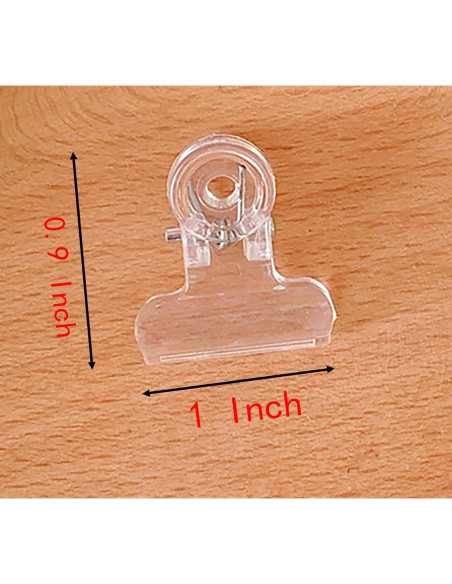 Clips de Papel Acrílicos YIKANGHENG Transparentes 20 Pcs Clips de Papel Acrílicos YIKANGHENG Transparentes 20 Pcs