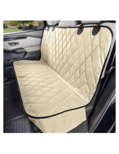 Funda de Asiento Trasero para Mascotas 4Knines Beige 137 cm