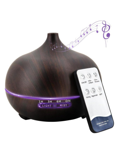 Difusor de Aceite Esencial Ogdni 400ml con Altavoz Bluetooth