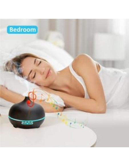 Difusor de Aceite Esencial Ogdni 400ml con Altavoz Bluetooth Difusor de Aceite Esencial Ogdni 400ml con Altavoz Bluetooth