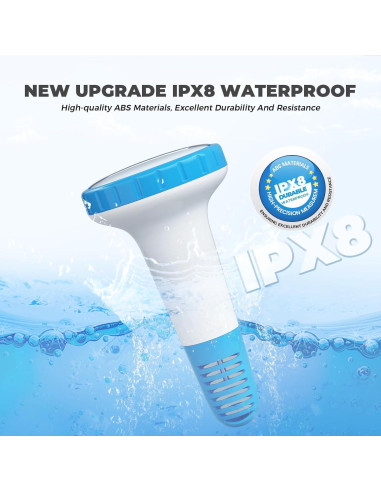 Termómetro Digital Inalámbrico HEYAXA para Piscina Azul