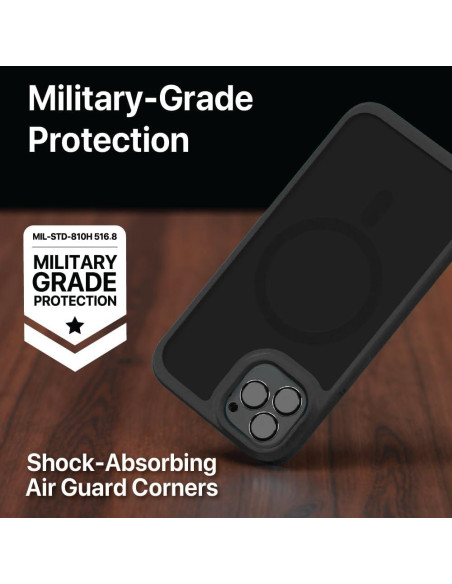 Funda BLACK+DECKER para iPhone 14, Protección Militar, Negro Funda BLACK+DECKER para iPhone 14, Protección Militar, Negro