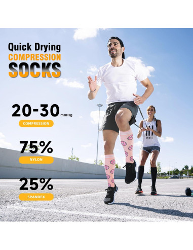 Calcetines de Compresión CERPITE 20-30 mmHg 6 Pares Unisex