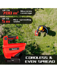 Esparcidor de Semillas Rozlchar 18V para Jardín - 1.31 kg 2