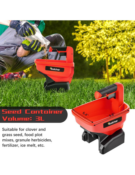 Esparcidor de Semillas Rozlchar 18V para Jardín - 1.31 kg Esparcidor de Semillas Rozlchar 18V para Jardín - 1.31 kg