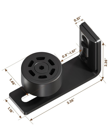 Guía de Piso Deslizante AONAYIOA 2 Pcs Ajustable para Puerta Guía de Piso Deslizante AONAYIOA 2 Pcs Ajustable para Puerta