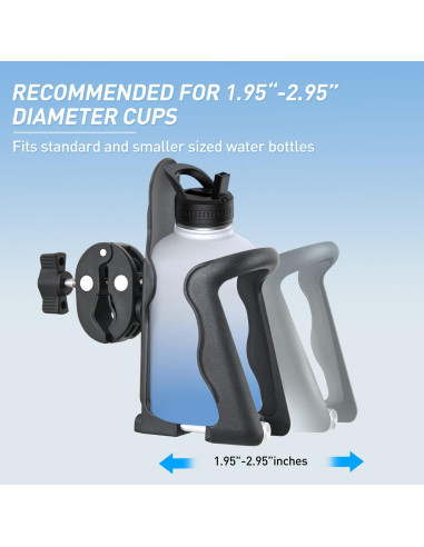 Soporte para Taza Frokom Ajustable 4.95-7.49 cm para Bicicleta