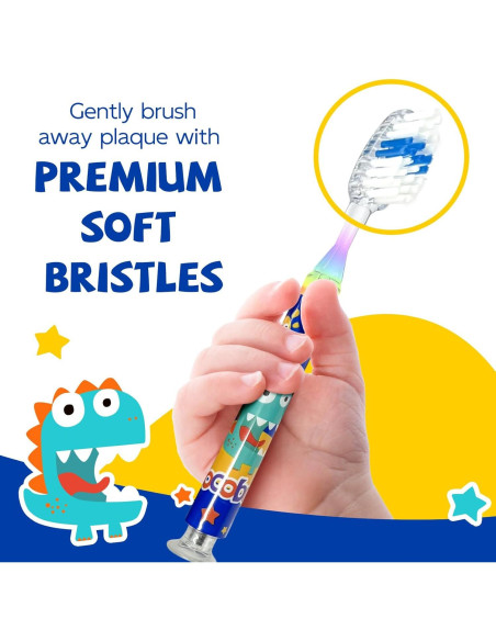 Cepillo de Dientes Intermitente DEXING con Luz LED y Temporizador - Paquete de 2 Cepillo de Dientes Intermitente DEXING con Luz LED y Temporizador - Paquete de 2