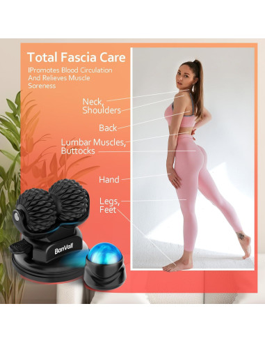 Kit de Pelotas de Masaje Roller BanVall - Terapia Miofascial