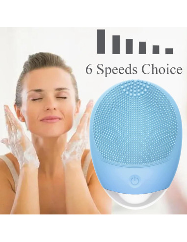 Cepillo Facial Eléctrico WMM GH92 Silicona IPX7 Recargable