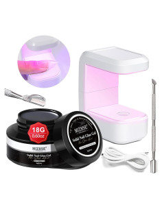 Pegamento de Uñas Sólido MIZHSE 18g con Lámpara LED 8W