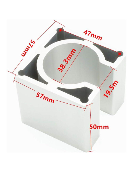 Soporte de Motor Paso a Paso Nema23 RATTMMOTOR 57mm Aluminio Soporte de Motor Paso a Paso Nema23 RATTMMOTOR 57mm Aluminio