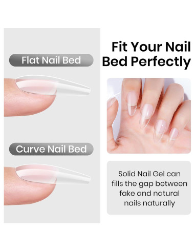 Pegamento de Uñas Sólido MIZHSE 18g con Lámpara LED 8W