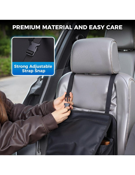 Organizador de Asiento de Coche Tsumbay 2-en-1 con Soporte para Tableta Organizador de Asiento de Coche Tsumbay 2-en-1 con Soporte para Tableta