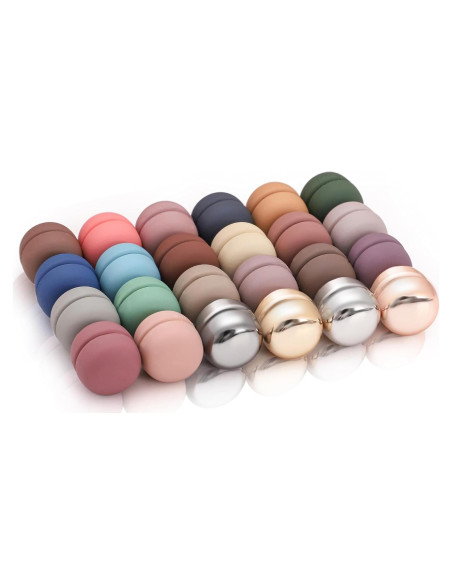 24 Pines Magnéticos Fuertes para Hijab Txameru - Coloridos 24 Pines Magnéticos Fuertes para Hijab Txameru - Coloridos