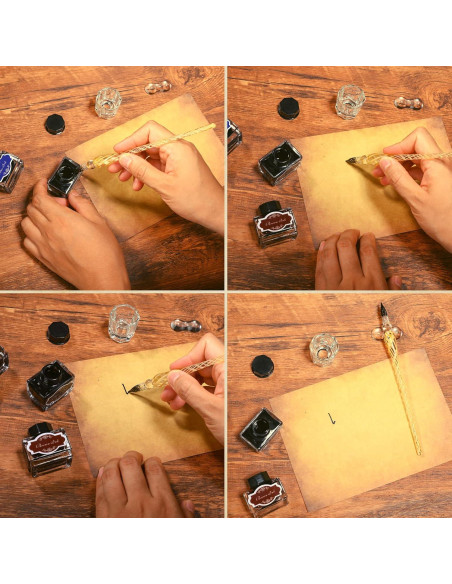 Juego de Plumas Caligráficas POHNPICE con Tinta y Puntas Juego de Plumas Caligráficas POHNPICE con Tinta y Puntas