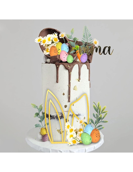 Decoraciones de pastel de Pascua DRWATE - Conejo y Zanahoria Decoraciones de pastel de Pascua DRWATE - Conejo y Zanahoria