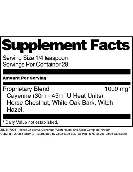 Polvo Complejo Castaño de Indias y Cayena TerraVita 28 g Polvo Complejo Castaño de Indias y Cayena TerraVita 28 g