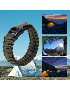 Pulseras de Supervivencia Jewever 2 Pcs Paracord Unisex 2