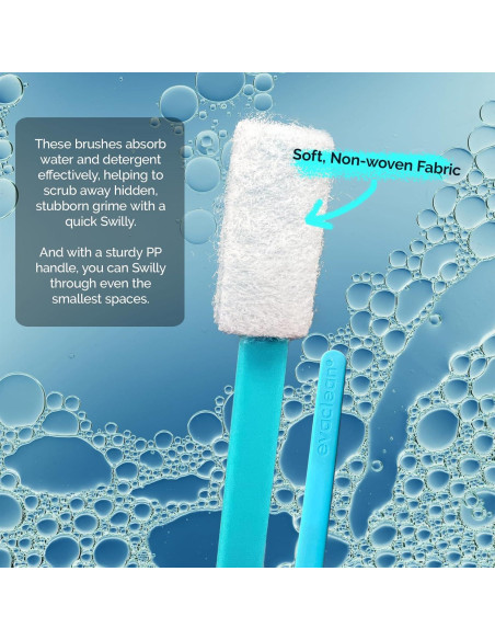 Cepillos Desechables EvaClean Swilly - Paquete de 100 - Limpieza Eficaz Cepillos Desechables EvaClean Swilly - Paquete de 100 - Limpieza Eficaz