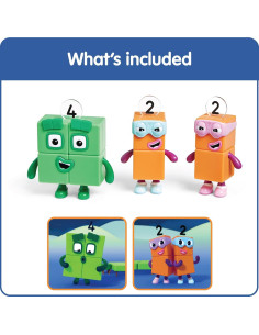 Figuras de Juguete Numberblocks Cuatro y Terribles Dos - hand2mind 2