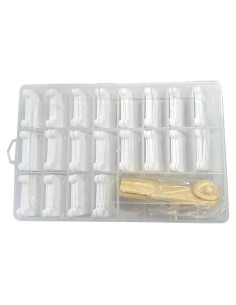 Set de 100 Bobinas de Hilo de Plástico KVMORZE con Enrollador