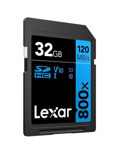 Tarjetas de Memoria SDHC Lexar 32GB UHS-I 800x Paquete de 2