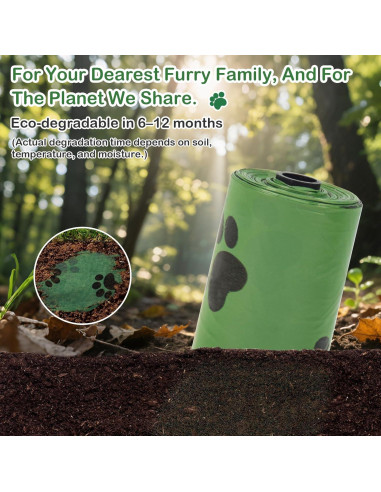 Bolsas Biodegradables para Desechos de Mascotas Lemical 240 Unidades