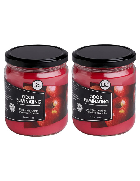 Vela Eliminadora de Olores Manzana McIntosh 2 Paquete 340g Vela Eliminadora de Olores Manzana McIntosh 2 Paquete 340g