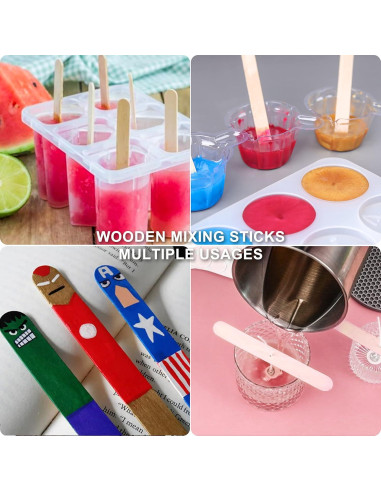 Kit de Tazas de Mezcla de Resina LET'S RESIN 200 Piezas 30ml