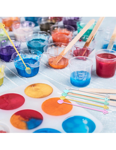 Kit de Tazas de Mezcla de Resina LET'S RESIN 200 Piezas 30ml