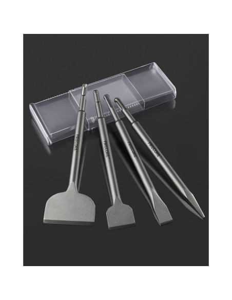 Juego de Cinceles SDS Plus Firecore 4 Piezas Acero 25.4 cm Juego de Cinceles SDS Plus Firecore 4 Piezas Acero 25.4 cm