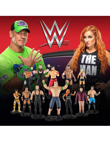 Toppers de Lápiz WWE Set de 12 - Bray Wyatt, Undertaker y Más
