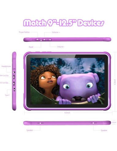 Tableta PRITOM K10 10.1" Android 10 para Niños 64GB