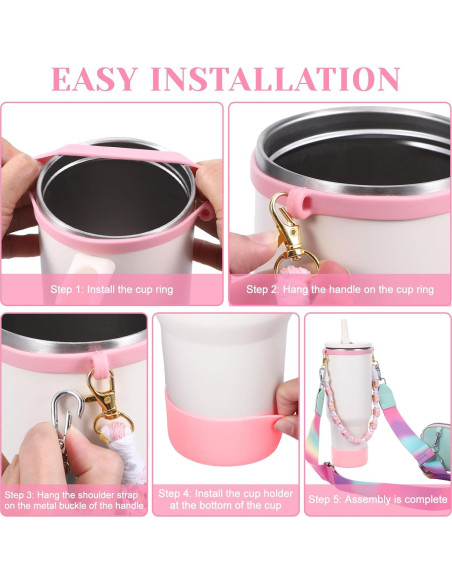 Conjunto de Accesorios para Vaso Stanley Yylaiire 4 Pcs Conjunto de Accesorios para Vaso Stanley Yylaiire 4 Pcs