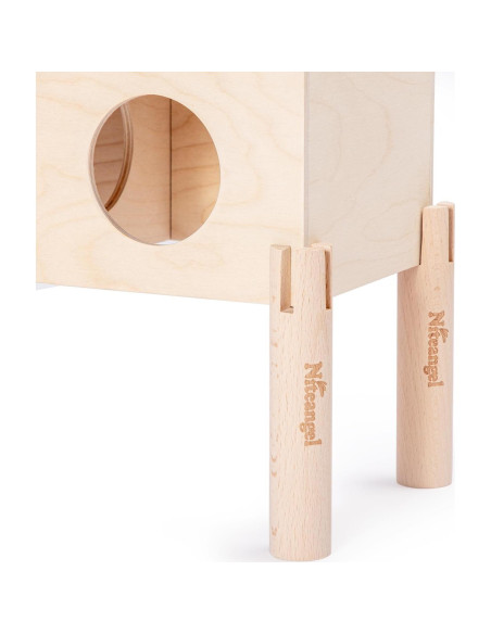 Conjunto de 4 Patas de Haya Niteangel para Casa de Hámster 11 cm Conjunto de 4 Patas de Haya Niteangel para Casa de Hámster 11 cm