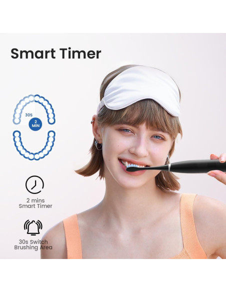 Cepillo de dientes eléctrico Oclean P3K1 negro, 5 modos, 150 días batería Cepillo de dientes eléctrico Oclean P3K1 negro, 5 modos, 150 días batería