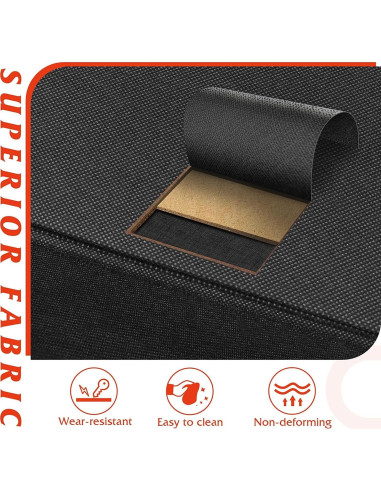 Cajonera Alta WLIVE Negra de 10 Cajones para Dormitorio