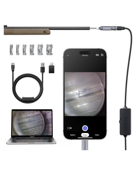 Borescope USB-C Teslong NTG100H-C para Rifles, 66cm, 6 LEDs Borescope USB-C Teslong NTG100H-C para Rifles, 66cm, 6 LEDs