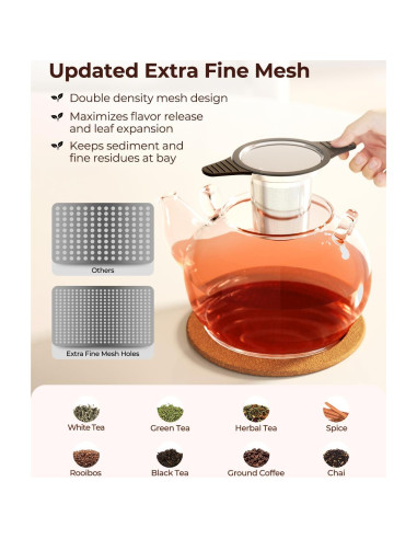 Infusor de Té Reinmoson Grande Acero Inoxidable 304 230g