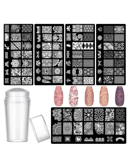 Kit de Sello de Uñas 5pcs MOLILO - Estampado Francesa Kit de Sello de Uñas 5pcs MOLILO - Estampado Francesa