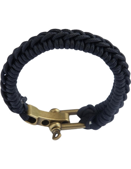 Pulsera de Paracord Minimalista para Hombres - Ajustable Negro Pulsera de Paracord Minimalista para Hombres - Ajustable Negro