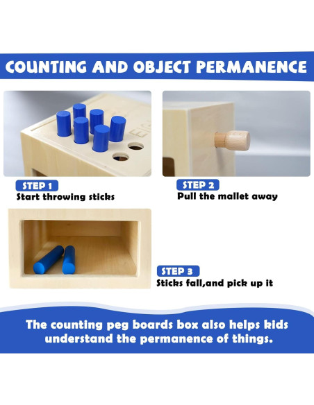 Caja de Tablero de Contar Montessori de Madera - Juguete Educativo Caja de Tablero de Contar Montessori de Madera - Juguete Educativo
