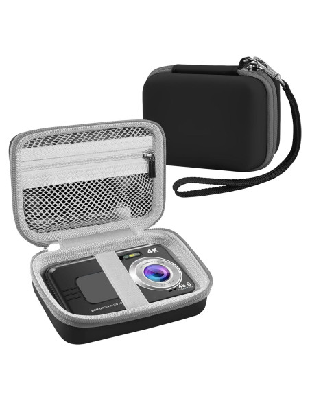 Funda de cámara digital impermeable Leayjeen 12.95x8.38cm - Negro Funda de cámara digital impermeable Leayjeen 12.95x8.38cm - Negro