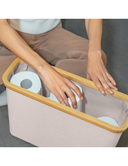 Organizador de Papel Higiénico Lonbet Beige para 12 Rollos Organizador de Papel Higiénico Lonbet Beige para 12 Rollos