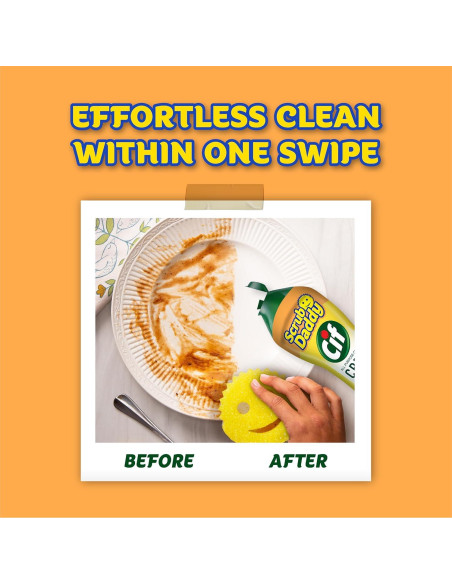 Cif Crema Limpiadora Multiusos 3 Paquetes + Scrub Daddy Cif Crema Limpiadora Multiusos 3 Paquetes + Scrub Daddy